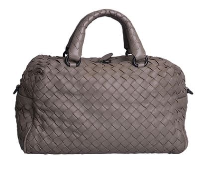 Convertible Intercciato Small Boston Bag, front view